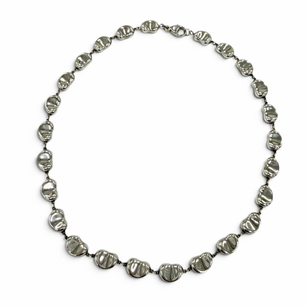 TIFFANY Silver Bean Necklace